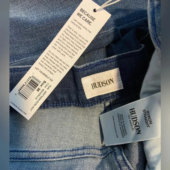 New Hudson Byron Straight Jeans - Picture 3 of 5